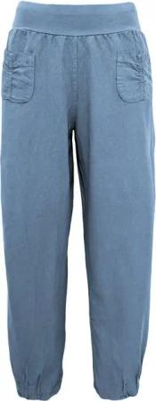Aurela Damenmode Leinenhose Sommerliche Leinen Pumphose luftig leichte Schlupfhose (1-tlg) elastischer Bund, in Unifarbe