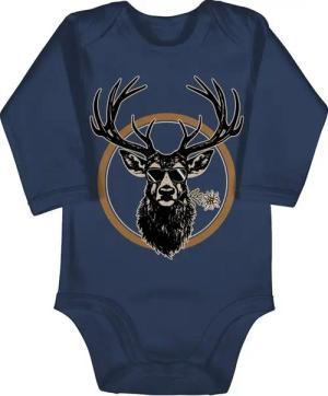 Shirtracer Shirtbody Cooler Hirsch Hirschgeweih Jäger Mode für Oktoberfest Baby Outfit