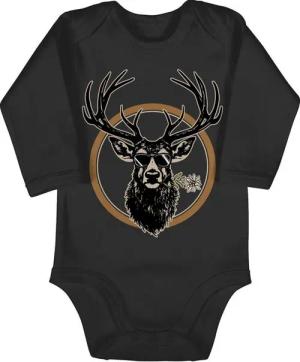 Shirtracer Shirtbody Cooler Hirsch Hirschgeweih Jäger Mode für Oktoberfest Baby Outfit