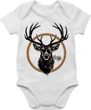 Shirtracer Shirtbody Cooler Hirsch Hirschgeweih Jäger Mode für Oktoberfest Baby Outfit