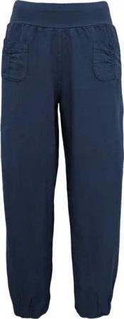 Aurela Damenmode Leinenhose Sommerliche Leinen Pumphose luftig leichte Schlupfhose (1-tlg) elastischer Bund, in Unifarbe