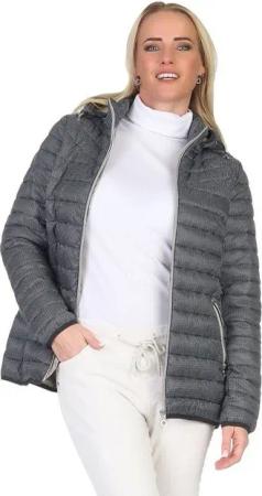 Aurela Damenmode Sommerjacke Steppjacke leichte Damen Übergangsjacke modisches Hahnentrittmuster auch in großen Größe erhältlich