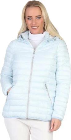Aurela Damenmode Sommerjacke Steppjacke leichte Damen Übergangsjacke modisches Hahnentrittmuster auch in großen Größe erhältlich