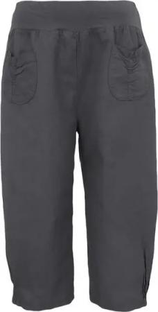 Aurela Damenmode Leinenhose Leinenhose Damen kurze Sommerhose Leinen Bermuda elastischer Gummizug, in unifarbe