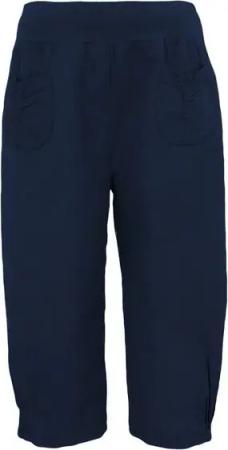 Aurela Damenmode Leinenhose Leinenhose Damen kurze Sommerhose Leinen Bermuda elastischer Gummizug, in unifarbe