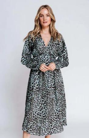 Zhrill Blusenkleid mit Leo-Print