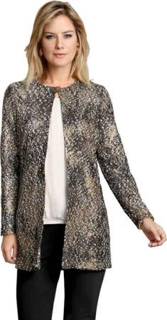 GOLDNER Jerseyblazer Kurzgröße: Longjacke