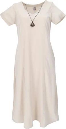 Guru-Shop Midikleid Weiches bequemes Baumwollkleid, Sommerkleid mit..