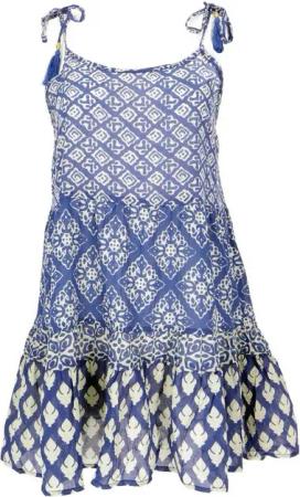 Guru-Shop Midikleid Boho Minikleid, luftiges Stufenkleid aus.. alternative Bekleidung