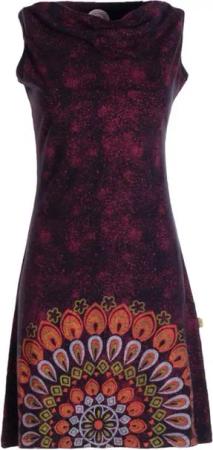 Vishes Sommerkleid Damen Sommerkleid Armlos Mandala-Kleid Tunika-Kleid T-Shirtkleid Boho, Goa, Hippie Style