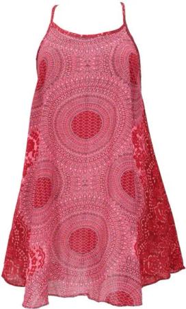 Guru-Shop Midikleid Boho Mandala Minikleid, Trägerkleid,.. alternative Bekleidung