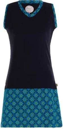 Vishes Sommerkleid Damen Sommerkleid Armlos Sternchen-Kleid Tunika-Kleid T-Shirtkleid Boho, Goa, Guru Style