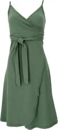 Guru-Shop Midikleid Minikleid aus Bio-Baumwolle, Wickelkleid,.. alternative Bekleidung