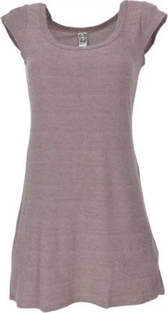 Guru-Shop Midikleid Minikleid mit Ärmelchen, bequemes Minikleid -.. alternative Bekleidung