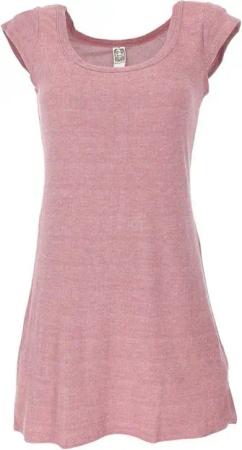 Guru-Shop Midikleid Minikleid mit Ärmelchen, bequemes Minikleid -.. alternative Bekleidung
