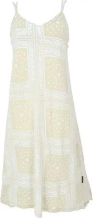 Guru-Shop Midikleid Midikleid mit Patchworkdruck, Sommerkleid,.. alternative Bekleidung
