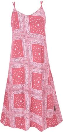 Guru-Shop Midikleid Midikleid mit Patchworkdruck, Sommerkleid,.. alternative Bekleidung
