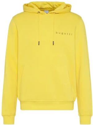 bugatti Kapuzensweatshirt 8950-35070 Rundhals-Ausschnitt, Körpernahe Passform durch Modern Fit