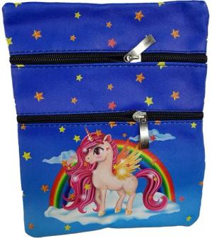 Einkaufszauber Handtasche Kinder Einhorn Handtasche Blau, Einhorn