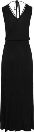 Buffalo Maxikleid mit Zierbändern und Schlitz, Sommerkleid, Strandkleid