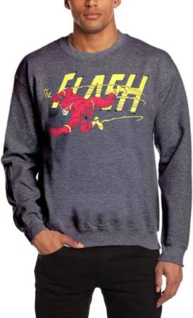Flash Sweatshirt FLASH Sweatshirt DC Comics der Blitz Jugendliche + Erwachsene Sweater Pullover Pulli Gr. S M L XL XXL