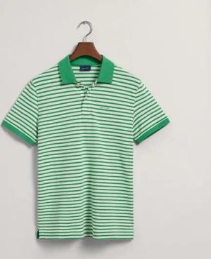 Gant Poloshirt Piqué Poloshirt mit Streifen