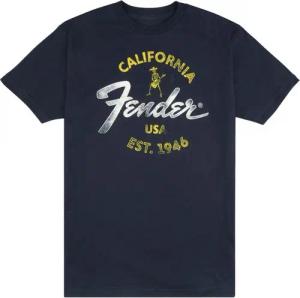Fender T-Shirt (Textilien, T-Shirts) Baja Blue T-Shirt L - T-Shirt