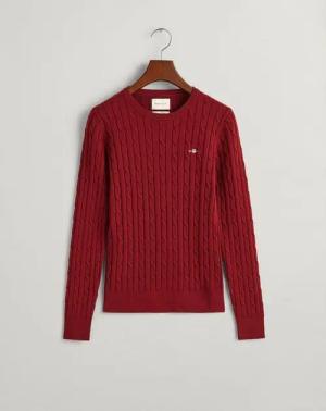 Gant Sweatshirt STRETCH COTTON CABLE C-NECK