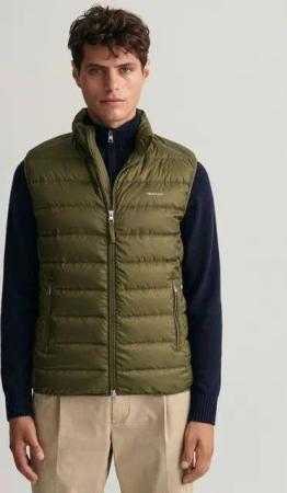 Gant Steppweste LIGHT GILET im Streifen-Stepp-Look