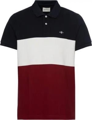 Gant Poloshirt BLOCK STRIPE KA RUGGER dreiteiliger Farbmix für modernen Look