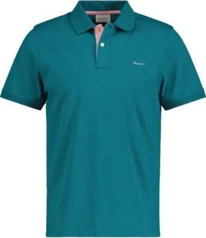 Gant Poloshirt Poloshirt Reg Contrast Pique Kurzarmshirt (1-tlg., 1)