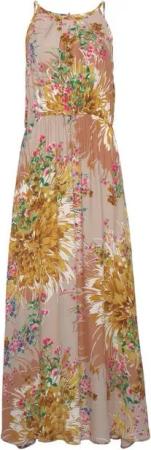 LASCANA Maxikleid aus gewebter Viskose im Alloverdruck, Sommerkleid, Strandkleid