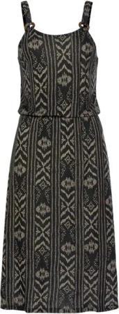 LASCANA Jerseykleid mit Ringdetail am Träger, Sommerkleid im Alloverdruck, Strandkleid