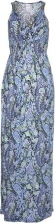 LASCANA Maxikleid mit Paisleydruck und verstellbarem Ausschnitt, Sommerkleid