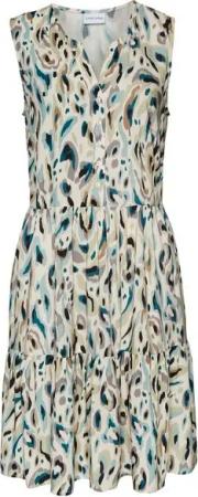 LASCANA Druckkleid mit Raffungen im Rockteil, Sommerkleid mit Knopfleiste, Strandkleid
