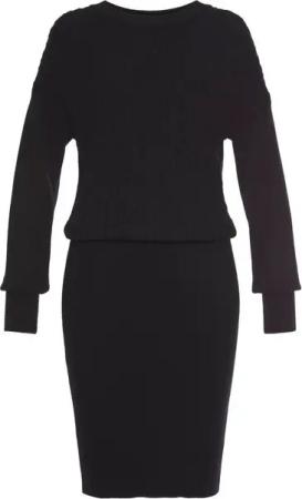 LASCANA Strickkleid mit Zopfmuster, elegantes Herbst- Winterkleid, Minikleid