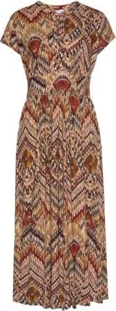 LASCANA Midikleid mit Ethnoprint und Reißverschluss vorne, Sommerkleid, Strandkleid