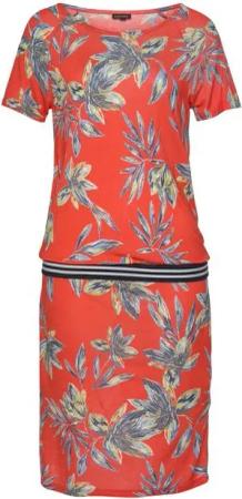 LASCANA Strandkleid mit Alloverprint, kurzes T-Shirtkleid, Sommerkleid