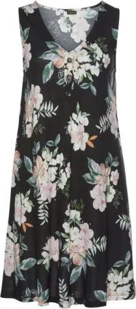 LASCANA Strandkleid mit Blumendruck, Minikleid, Sommerkleid