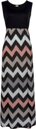 LASCANA Maxikleid mit Zick-zack-Druck, Sommerkleid, Strandkleid