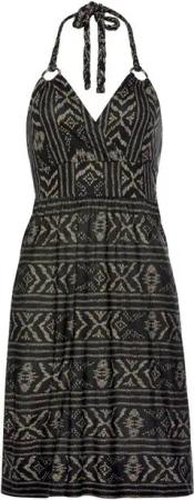 LASCANA Neckholderkleid mit Ethnoprint, kurzes Sommerkleid, Strandkleid