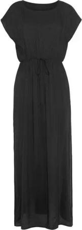 LASCANA Strandkleid aus leicht transparenter Webware, Maxikleid mit Schlitz, Sommerkleid