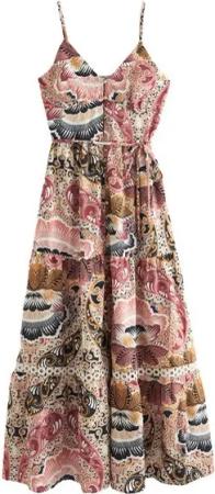 Next Sommerkleid Durchgeknöpftes Maxi-Sommerkleid (1-tlg)
