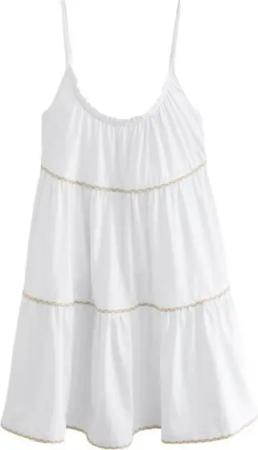 Next Sommerkleid Gestuftes Sommerkleid aus Jersey (1-tlg)