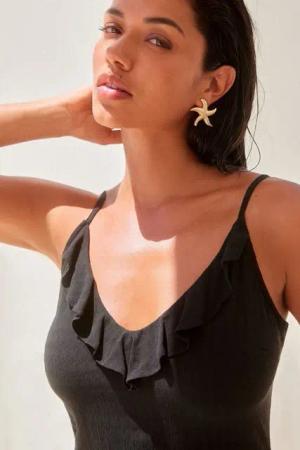 Next Sommerkleid Gerüschtes Midi-Sommerkleid (1-tlg)