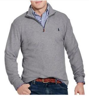 Polo Ralph Lauren Sweatshirt Pullover Troyer Half Zip Jumper Rib Sweater Sweatshirt Pulli