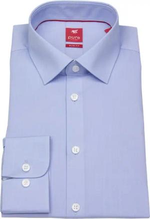 Pure Businesshemd Slim Fit stark tailliert Kentkragen