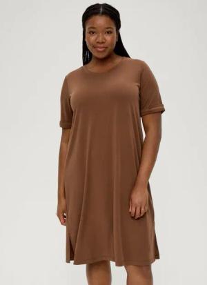 TRIANGLE Maxikleid Shirtkleid aus Modalmix Logo