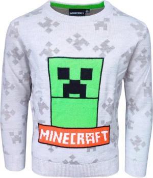 Minecraft Strickpullover Creeper Jungen Pulli Größe 116-152 cm
