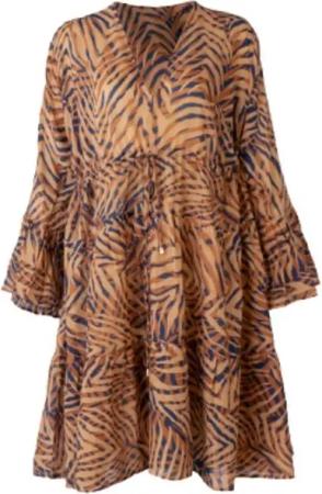 Barts Sommerkleid Kleid Pacificon Damen Sommerkleid in black, champagne oder sand Alloverdruck